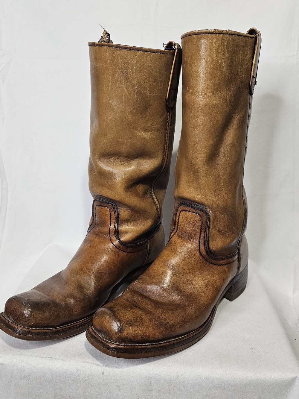Landis Campus 15" Boots Men’s 11 D LeatherMen's Brown Leather Pull-On Work Boots